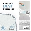 IMPROVIA® Washable Underpads 18”x24”, Heavy Absorbency Waterproof Incontinence Pads for Kids, Adults & Pets – Protects Bed, Couch, Sofa & Floor - 2 of 4
