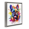 Stupell Industries French Bulldog Modern Splash, 18" x 18" - 3 of 4
