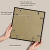 Americanflat 14x14 Picture Frame in Black - Use as 4x6 Picture Frame with Mat or 14x14 Frame Without Mat - 4 of 4