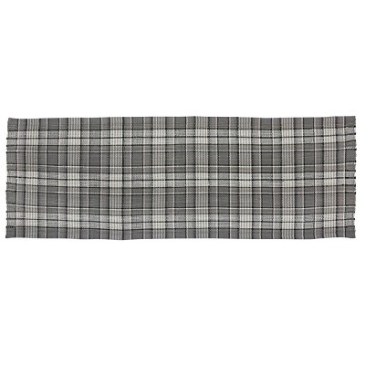 Park Designs Gray Area Rag Rug Runner 2X6