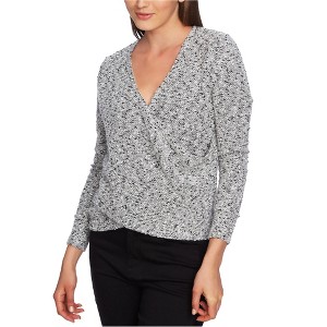 1.STATE Womens Textured Wrap Blouse - 1 of 1