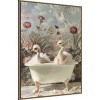 Amanti Art Ostrich Bubble Bliss by Niky Rahner Framed Canvas Wall Art - 2 of 4