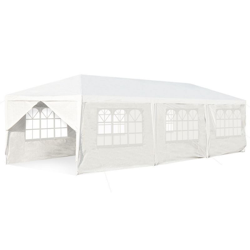Costway 10'x30' Outdoor Party Wedding Tent Canopy Heavy duty Gazebo, 2 of 9