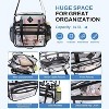 Luupatchy Clear Tote Bag - 12x12x6, Durable PVC with Organized Pockets, Versatile for Events, Beach & Shopping, Black - 3 of 4