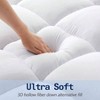 Extra Thick Mattress Topper 8 - 21 Deep Pocket, Soft Down Alternative Fill, 60x80 Inches, White - 2 of 4