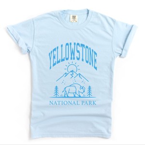 Simply Sage Market Yellowstone National Park Mountain Garment Dyed Tee - 1 of 4