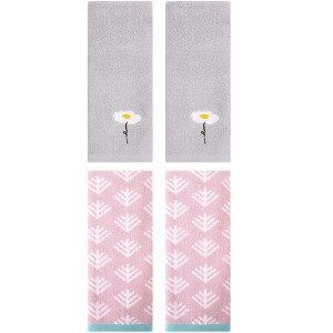 REGALWOVEN 4 Pcs Soft Absorbent Cotton Hand Towels - 1 of 4