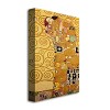 Trademark Fine Art -Gustav Klimt 'Fulfillment' Canvas Art - 2 of 2