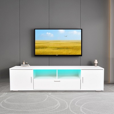 NicBex TV Stand Modern TV cabinet Entertainment Center with Storage for Up to 75 inch for Gaming, Living Room, Bedroom