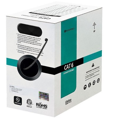 Monoprice Cat6 Ethernet Bulk Cable - 1000 Feet - Black - Thumbnail 5