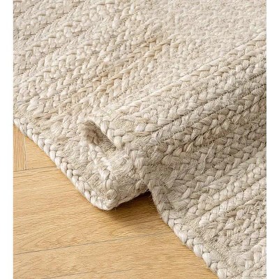 Racxily 2x3 Ft Jute Rug 100% Jute Natural Fiber,Ideal for Bedroom,Bathroom,Kitchen,Living Room