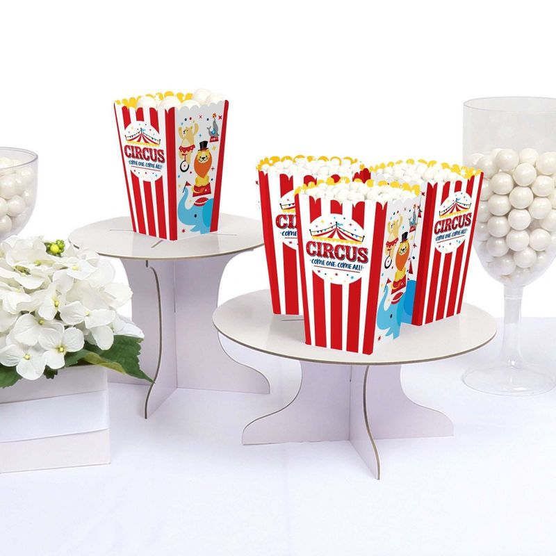 Big Dot of Happiness Carnival - Step Right Up Circus - Carnival Themed Favor Popcorn Treat Boxes - Set of 12, 3 of 6