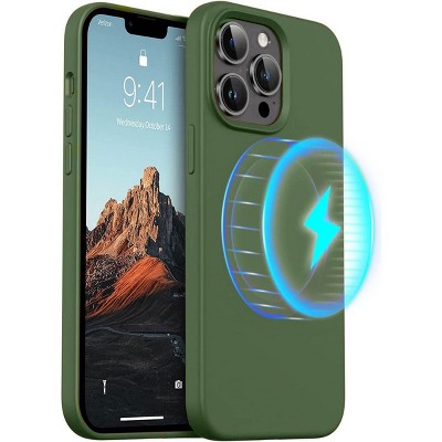 Entronix [Magnetic] Case Compatible with iPhone 13 Pro Max - Soft-Touch Liquid Silicone