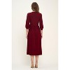WEST K Womens Hadley Three Quarter Sleeve Full Wrap Dress - 3 of 4