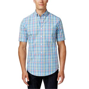 Club Room Mens Plaid SS Button Up Shirt - 1 of 1