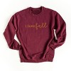 Simply Sage Market Embroidered I Love Fall Sweatshirt - 2 of 4