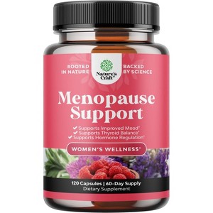 Menopause Support Capsules, Hormone Balance for Women for Night Sweats Mood, Nature's Craft, 120ct - 1 of 4