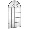 vidaXL Wall Mirror Black 23.6 in.x43.3 in. Arch Iron - 2 of 4