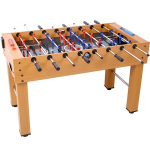 VYNXARIA 54-Inch Hurricane Foosball Table for Family Game Rooms with Light Cherry Finish, Analog Scoring and Free Accessories brown - 1 of 4