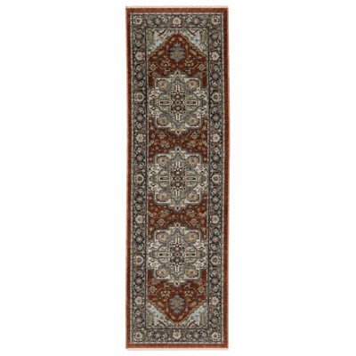 Oriental Weavers Aberdeen 1144R Red/ Blue Indoor Area Rug - 2'3" x 7'6"