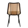 Kumasinova Modern Set of 4 Rattan Dining Chair, Hand-Woven Armless Chair with Open-Weave Back, Boucle Chair with Natural Cane Back - 2 of 4