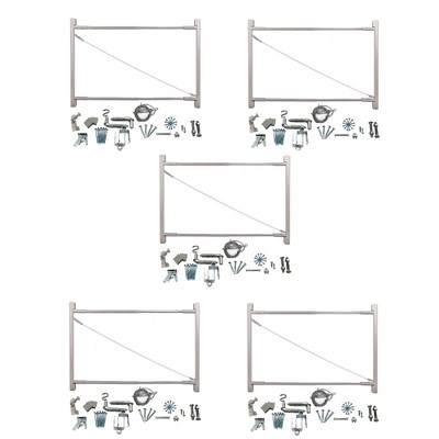 Adjust-A-Gate Steel Frame Gate Building Kit, 36"-72" Wide Up To 6' High (5 Pack)