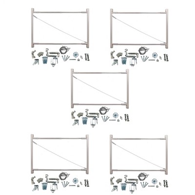 Adjust-A-Gate Steel Frame Gate Building Kit, 36"-72" Wide Up To 6' High (5 Pack)