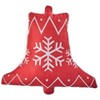 The Lakeside Collection Snowflake Bell Shaped Accent Pillow - 2 of 2