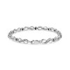 Haus of Brilliance Silver 1/6 Cttw Diamond Accent Infinity Link Bracelet - 2 of 4