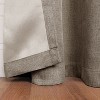 Classic Linen Design Room Darkening Semi-Blackout Curtains, Set of 2 by Blue Nile Mills - 3 of 4
