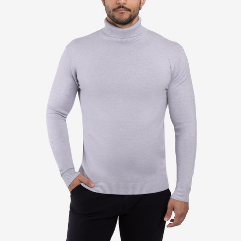 X Ray Men s Mock Turtleneck Sweater available In Big Tall In Light Heather Grey Size 2x Large Target