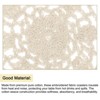 Unique Bargains Cotton Woven Floral Pattern Lace Vintage Fabric Coasters 5" 4 Pcs - 4 of 4