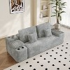 GDFStudio Mireille 150'' Modern 6-Seater Upholstered Sectional Sofa with 2 Ottomans and Pillows - 4 of 4