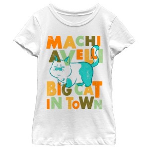 Girl's Luca Machiavelli Big Cat in Town T-Shirt - 1 of 4