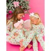 RuffleButts SoftSnooze Baby Girls Ruffle One Piece Convertible Pajamas - 4 of 4