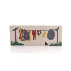 Cats Meow Village 1.5 Inch Clothesline Accessory Retired 1989 Wash Village Accessories - 1 of 1