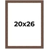 PosterPalooza | 20x26 Wide Barnwood Picture Frame, UV Acrylic, 6 Finishes - Grey, Brown, White, and Black - 2 of 4