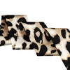Allegra K Women's Skinny Leopard Printed Hairband Long Neckerchief Neck Scarf 2Pcs - 4 of 4