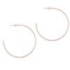 SHINE by Sterling Forever Sterling Silver Diamond-Cut 2.25" Hoop Earrings - 3 of 4