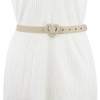Elerevyo Women's Heart Shaped Belt Heart Buckle PU Leather Adjustable Waist Belts - 4 of 4