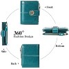 Hachikiko Small Bifold Wallet - Vegan Leather RFID Blocking Card Holder with Zipper Coin Pocket, Compact & Roomy,Green - 3 of 4