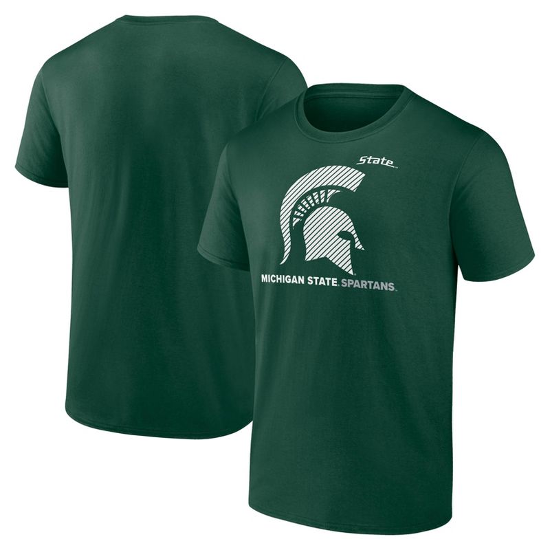 NCAA Michigan State Spartans Men&#39;s Core Cotton T-Shirt, 1 of 4
