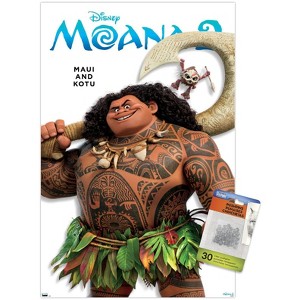 Trends International Disney Moana 2 - Maui and Kotu Feature Series Unframed Wall Poster Prints - 1 of 4