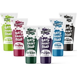 Tub Works® Bath Paint Soap Bath Toy, Bold 6 Pack - 1 of 4