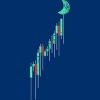 Men's Design By Humans Crypto Trading Hodl Vintage Stock Chart To The Moon By MiuMiuShop T-Shirt - 2 of 3