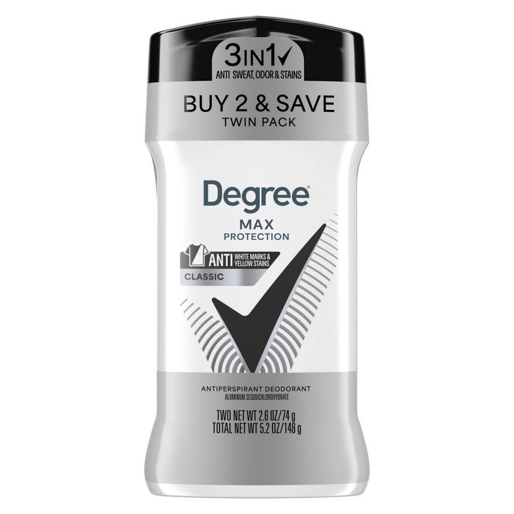 Degree Men Ultraclear Black + White 72-Hour Antiperspirant & Deodorant - 2.7oz/2pk