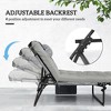 Aghana Digitals Foldable 4-Position Reclining Pool Lounge Chair with Cushion, Headrest & Side - 4 of 4