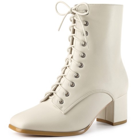 White combat best sale boots target