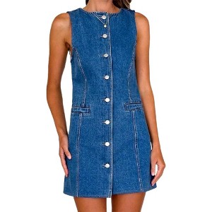 denim summer dresses Hot Summer Nights Denim Mini Dress
