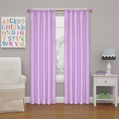 purple curtains